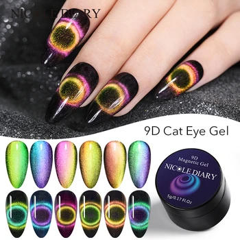 NICOLE DIARY 9D Chameleon Magnetic Gel Nail Polish Auroras Cat Eye UV Gel Polish 5ml Shining Laser Soak Off Nail Art Gel varnish
NICOLE DIARY 9D Chameleon Magnetic Gel Nail Polish Auroras Cat Eye UV Gel Polish 5ml Shining Laser Soak Off Nail Art Gel varnish