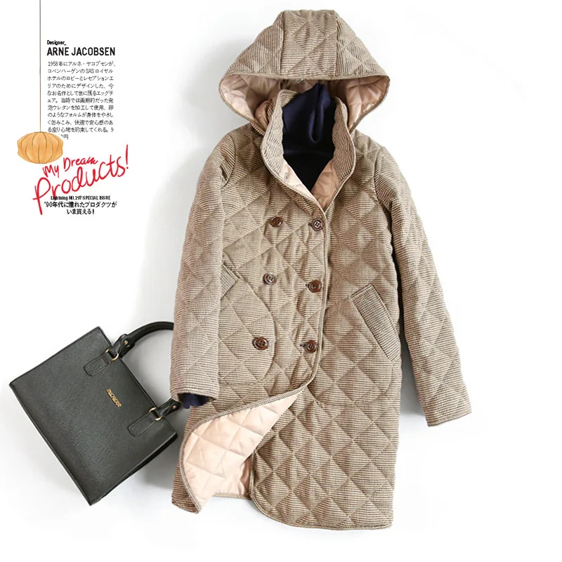 Yimori High Quality Japanese Woolen Coat Women Mid-length 2020 Autumn and Winter Quilted Thick Woolen Coat Women's Clothing 
Yimori High Quality Japanese Woolen Coat Women Mid-length 2020 Autumn and Winter Quilted Thick Woolen Coat Women's Clothing