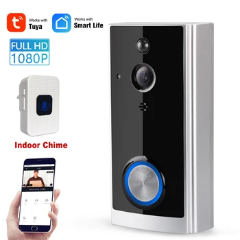 Tuya Wifi Doorbell Camera 1080P Video Intercom Video Recorder PIR Motion Detected Alarm Night Vision Wireless Security Camera
Tuya Wifi Doorbell Camera 1080P Video Intercom Video Recorder PIR Motion Detected Alarm Night Vision Wireless Security Camera