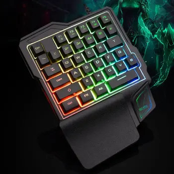 One-Handed Mechanical Gaming Keyboard RGB Backlit Portable Mini Gaming Keypad Game Controller
One-Handed Mechanical Gaming Keyboard RGB Backlit Portable Mini Gaming Keypad Game Controller