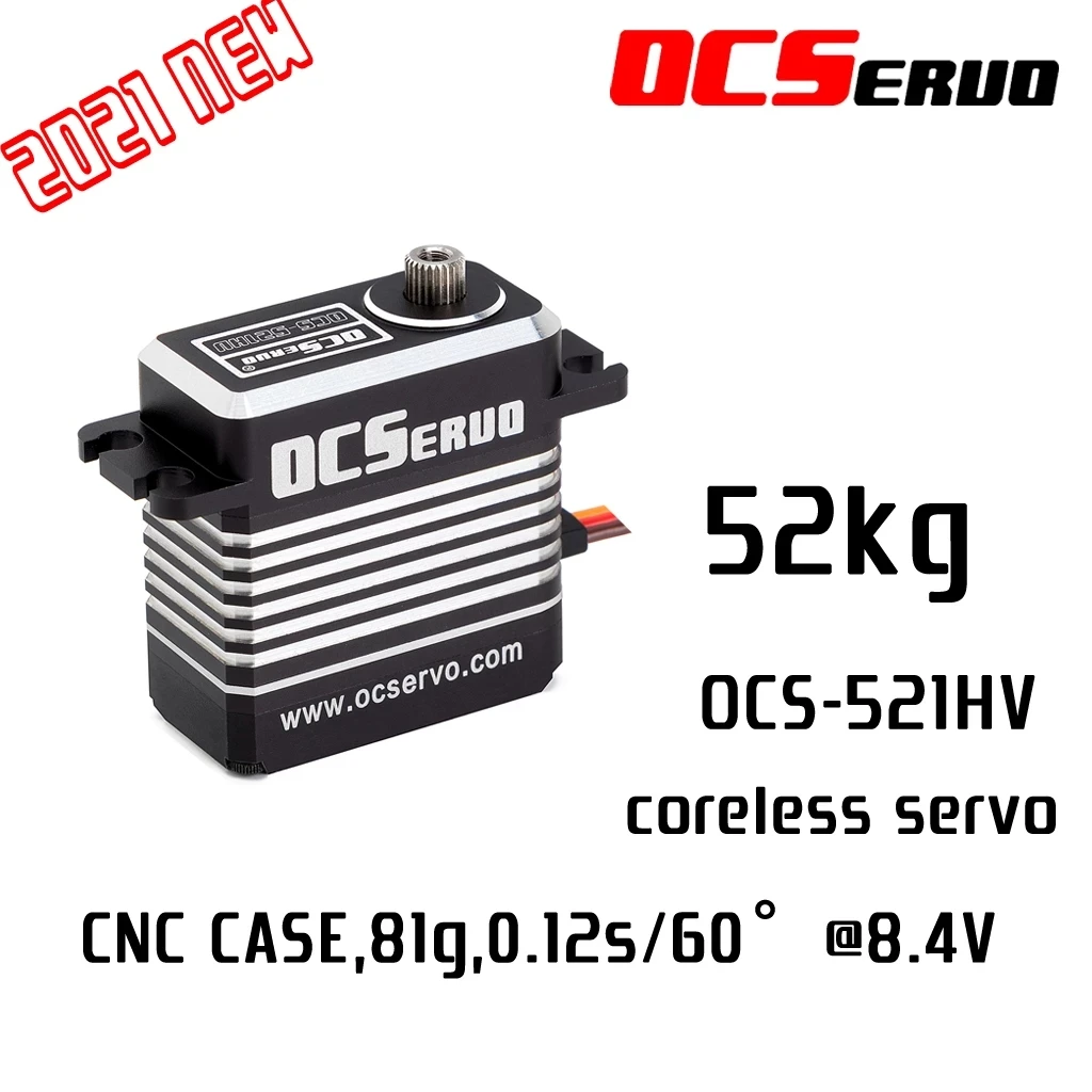 OCS-521HV 8,4 V 52kg.cm 81g 0,12 S/60 ° мотор без сердечника высокого напряжения с высоким крутящим моментом
OCS-521HV 8,4 V 52kg.cm 81g 0,12 S/60 ° мотор без сердечника высокого напряжения с высоким крутящим моментом