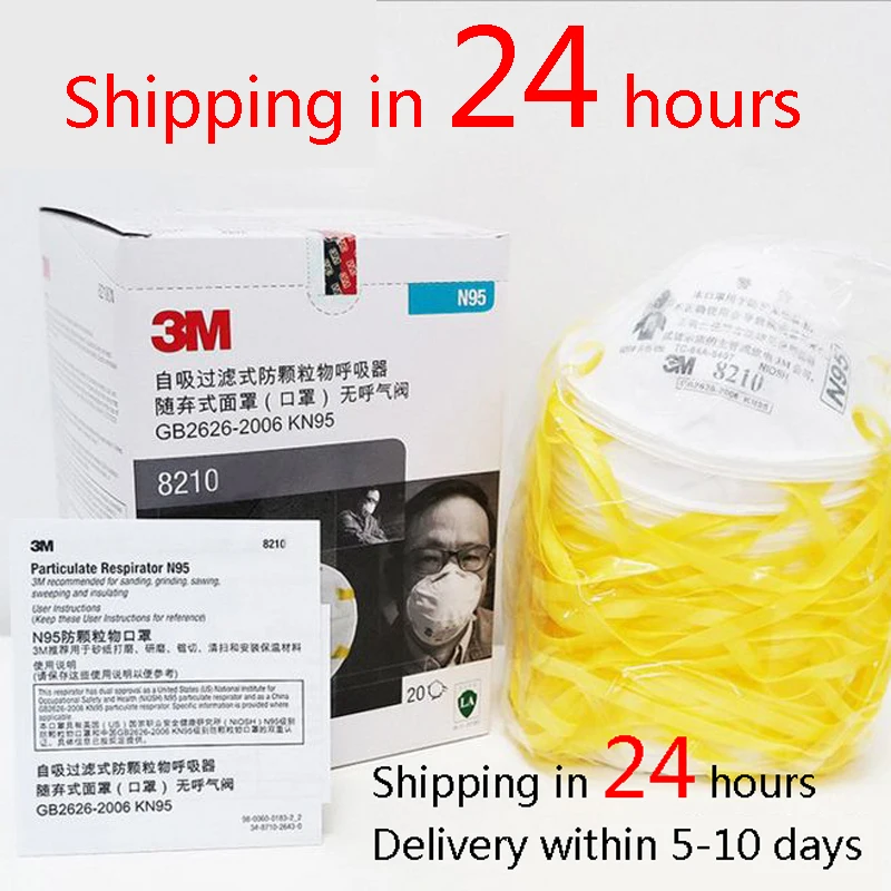 N95 8210 3M Mask Breathable anti fog dust disposable FFP2 FFP3 Mask with respiratory valve protective labor protection Dust mask
N95 8210 3M Mask Breathable anti fog dust disposable FFP2 FFP3 Mask with respiratory valve protective labor protection Dust mask