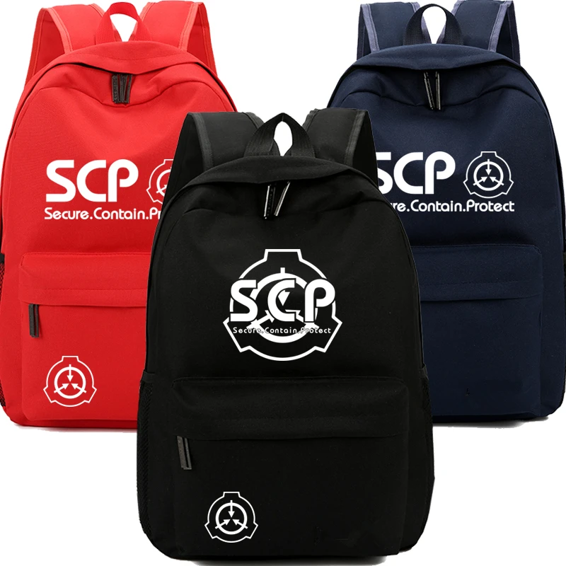 SCP Backpack Bag Special Containment Procedures Foundation BAG Zipper Casual School Students Book Bag Boys Girls Fans Black
SCP Backpack Bag Special Containment Procedures Foundation BAG Zipper Casual School Students Book Bag Boys Girls Fans Black