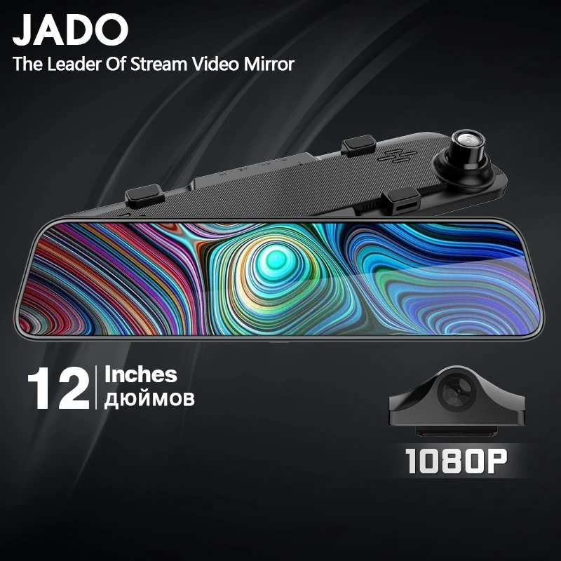 JADO 2019 G840 12-inch Streaming RearView Mirror Car Dvr Camera Dashcam FHD Dual 1080P Lens Driving Video Recorder Dash Cam
JADO 2019 G840 12-inch Streaming RearView Mirror Car Dvr Camera Dashcam FHD Dual 1080P Lens Driving Video Recorder Dash Cam