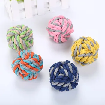 Pet mian sheng jie Toy Ball Small Number 5.5cm Cotton Rope bian zhi qiu Molar Pet Supplies
Pet mian sheng jie Toy Ball Small Number 5.5cm Cotton Rope bian zhi qiu Molar Pet Supplies