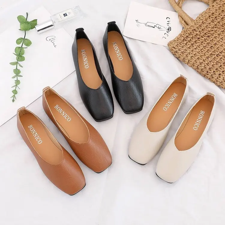 Shoe Women's 2018 Korean-style Autumn New Style Retro Grandma Shoes Low-Cut Square Head Flat Keel Thin Shoes Versatile Moccosins
Shoe Women's 2018 Korean-style Autumn New Style Retro Grandma Shoes Low-Cut Square Head Flat Keel Thin Shoes Versatile Moccosins