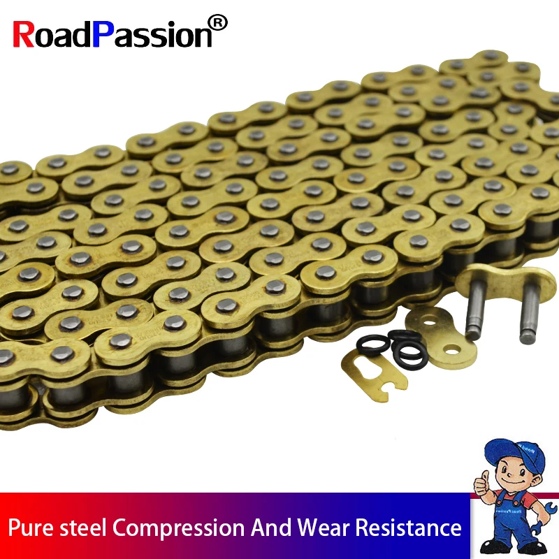 520*120 Motocross Dirt-bike Drive Chain parts 520 Heavy Duty Gold O-Ring Chain 120 Links For HONDA CR125R CR250R CRF250R CRF250X
520*120 Motocross Dirt-bike Drive Chain parts 520 Heavy Duty Gold O-Ring Chain 120 Links For HONDA CR125R CR250R CRF250R CRF250X