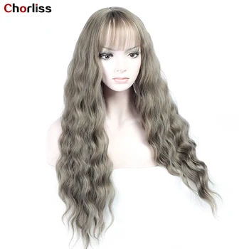 Chorliss Long Loose Wave Grey Pink Synthetic Wigs With Bangs Fashion Daily Life Cosplay Heat Resistant Fiber Wigs For Women 24"
Chorliss Long Loose Wave Grey Pink Synthetic Wigs With Bangs Fashion Daily Life Cosplay Heat Resistant Fiber Wigs For Women 24"