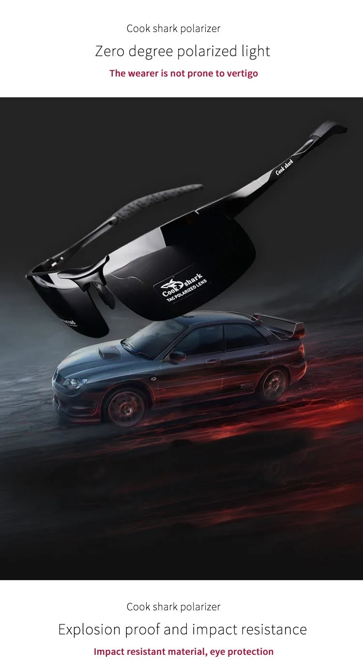 Cook Shark's aluminum magnesium sunglasses