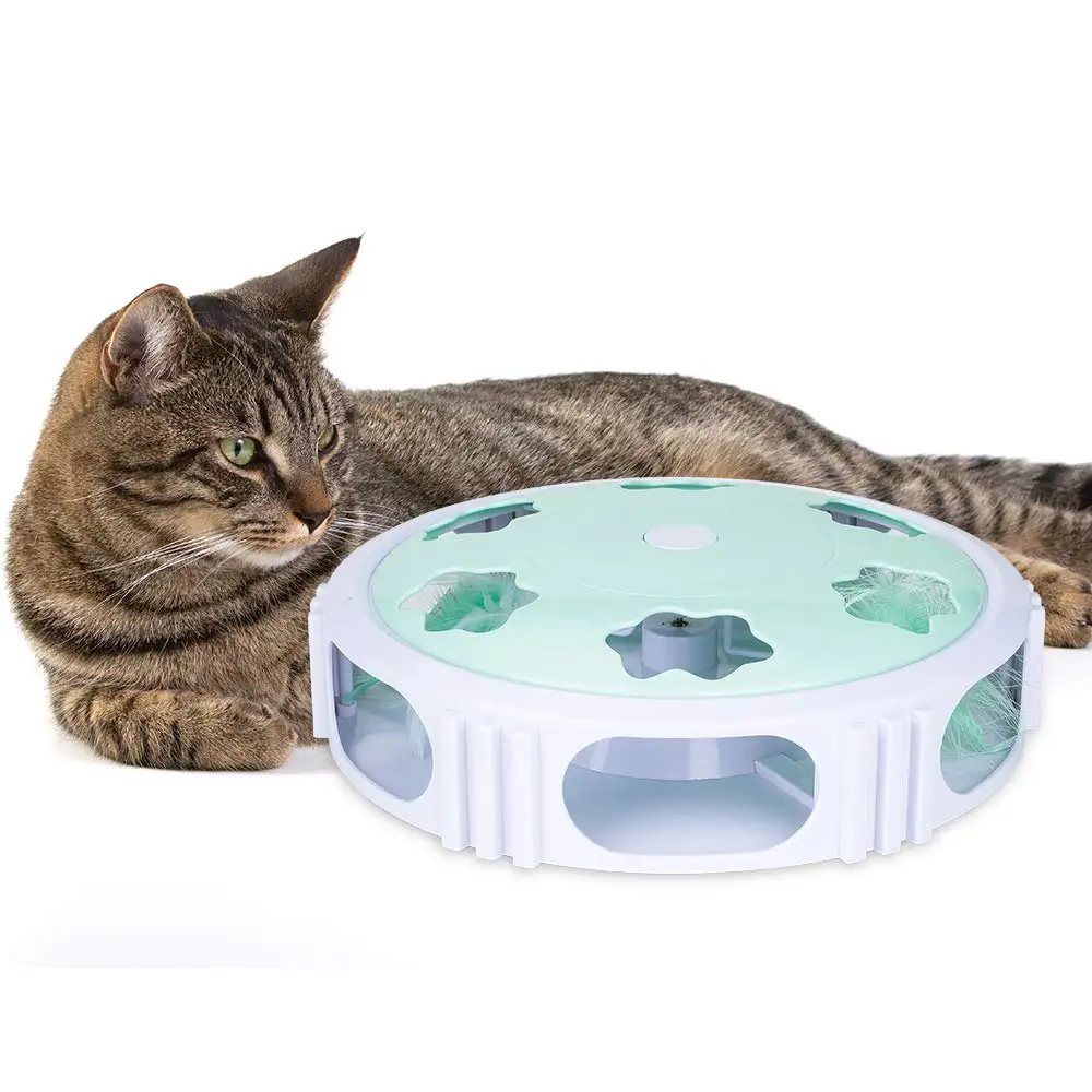 Interactive Electric Cat Toy Smart Teasing Cat Stick Crazy Game Spinning Turntable Toy Automatic Turntable Catching Mouse
Interactive Electric Cat Toy Smart Teasing Cat Stick Crazy Game Spinning Turntable Toy Automatic Turntable Catching Mouse
