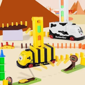 Automatic Domino Building Blocks Train Toy Set Rally Electric Train Model Colorful Domino Game Building Blocks Toys
Automatic Domino Building Blocks Train Toy Set Rally Electric Train Model Colorful Domino Game Building Blocks Toys