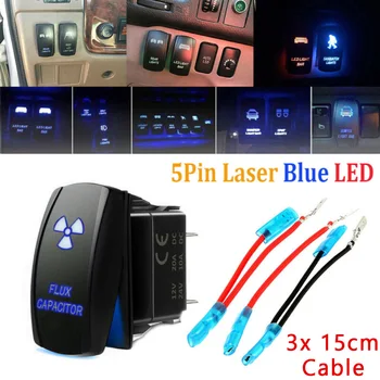 Flux Capacitor Blue LED Toggle Rocker Switch 5 PIN ON-OFF Boat Marine Car Accessories Cool Illuminated Light
Flux Capacitor Blue LED Toggle Rocker Switch 5 PIN ON-OFF Boat Marine Car Accessories Cool Illuminated Light