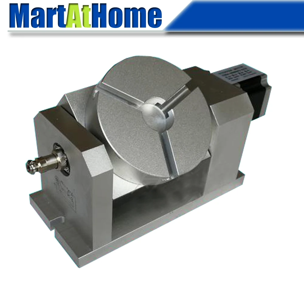 CRA902 CNC Router Machine Rotary Indexer Table 4th & 5th Rotational Axis with Chuck & 57 2-Phase Stepper Motor, Harmonic Gearbox
CRA902 CNC Router Machine Rotary Indexer Table 4th & 5th Rotational Axis with Chuck & 57 2-Phase Stepper Motor, Harmonic Gearbox