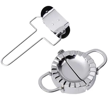 2Pcs/lot 304 Stainless Steel Dough Presser Dumpling Maker Tool Wraper Cutter Pie Ravioli Dumpling Mold For Kitchen Pastry Tools
2Pcs/lot 304 Stainless Steel Dough Presser Dumpling Maker Tool Wraper Cutter Pie Ravioli Dumpling Mold For Kitchen Pastry Tools