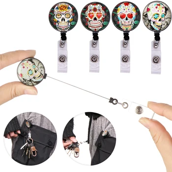 1 PC New Creative Skull Pattern 360° Rotation Retractable Nurse Badge Reel Clip IC Identification Card Plate Holder Funny Gifts
1 PC New Creative Skull Pattern 360° Rotation Retractable Nurse Badge Reel Clip IC Identification Card Plate Holder Funny Gifts
