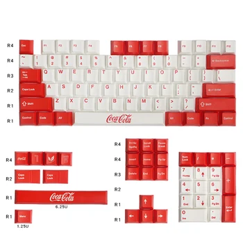 For COCA-COLA Design White Red Cherry Profile Keycaps For Cherry Mx Switch Mechaincal Gaming Keyboard Replace Sublimation KeyCap 
For COCA-COLA Design White Red Cherry Profile Keycaps For Cherry Mx Switch Mechaincal Gaming Keyboard Replace Sublimation KeyCap