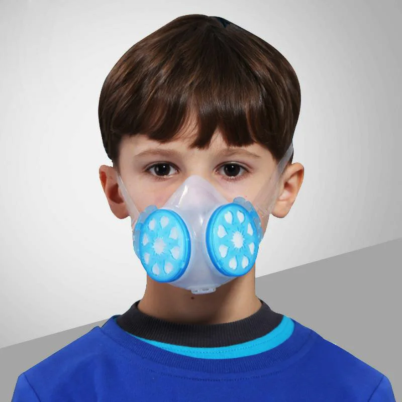 Respirator Gas mask Protective Mask Anti Dust Silicone Children's Head-mounted Mask Baby Anti-smog PM2.5 Sand Mask DMZ006
Respirator Gas mask Protective Mask Anti Dust Silicone Children's Head-mounted Mask Baby Anti-smog PM2.5 Sand Mask DMZ006