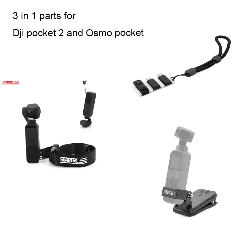 3 in 1 DJI Pocket 2 accessories Neck Strap Carrying Lanyard Backpack/Bag Clamp Clip IOS Micro B plug Adapter Storage Board
3 in 1 DJI Pocket 2 accessories Neck Strap Carrying Lanyard Backpack/Bag Clamp Clip IOS Micro B plug Adapter Storage Board