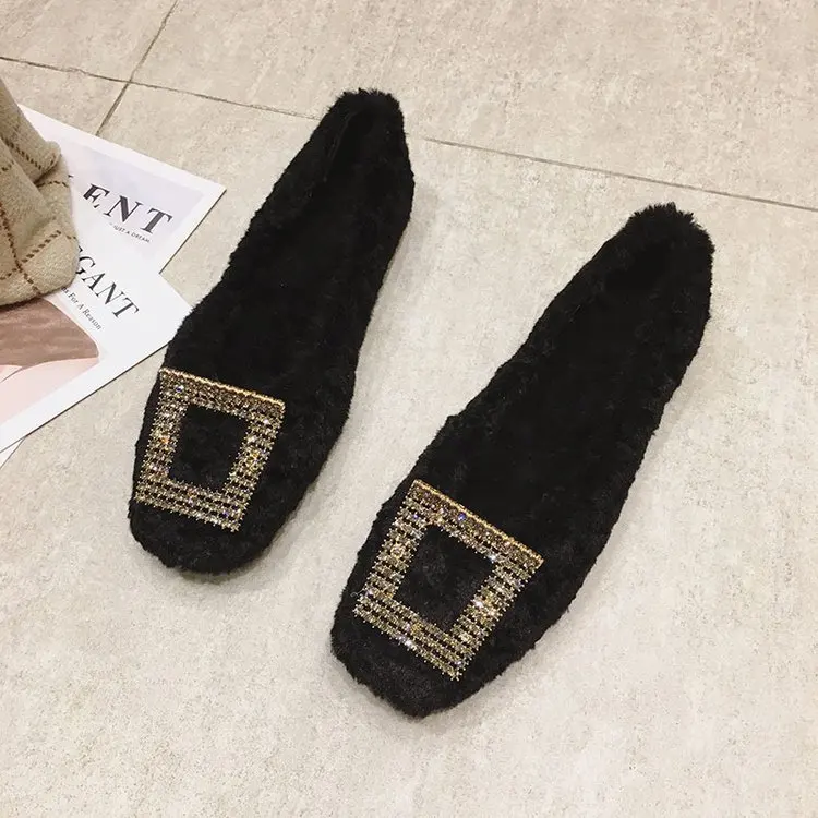 Furry Shoes Women's 2019 New Style Versatile Autumn And Winter Lazy Moccosins Flat plus Velvet Slip-on Low-Cut Scoop Shoe
Furry Shoes Women's 2019 New Style Versatile Autumn And Winter Lazy Moccosins Flat plus Velvet Slip-on Low-Cut Scoop Shoe