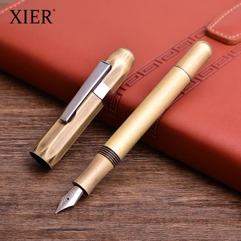 Newest Vintage Style Brass Bronze Fountain Pen High Grade Customized Logo Fountain Pens Luxury Metal
Newest Vintage Style Brass Bronze Fountain Pen High Grade Customized Logo Fountain Pens Luxury Metal