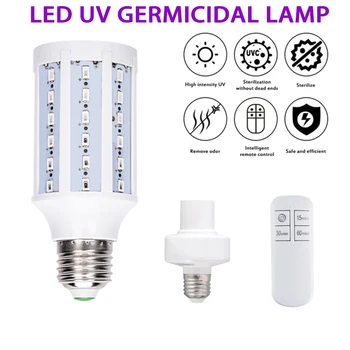 60 Lamp Beads 12W / E27 UV Lamp Germicidal Corn UVC Light With Remote Control Uv Sterilizer For Home Bedroom Living Room
60 Lamp Beads 12W / E27 UV Lamp Germicidal Corn UVC Light With Remote Control Uv Sterilizer For Home Bedroom Living Room