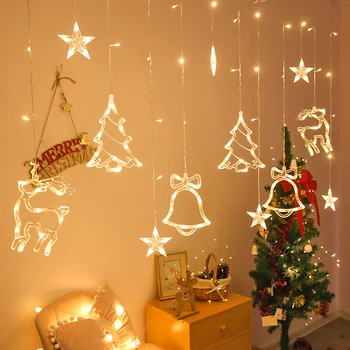 Christmas Fairy Lights Festoon Led String Lights Star Garland on Window Curtain Indoor Tree Decoration Halloween Wedding Light 
Christmas Fairy Lights Festoon Led String Lights Star Garland on Window Curtain Indoor Tree Decoration Halloween Wedding Light