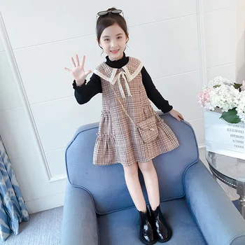 Spring for kids girls clothes outfits sets high neck knitted sweaters vest dress bag suits toddler girl school wear clothing set
Spring for kids girls clothes outfits sets high neck knitted sweaters vest dress bag suits toddler girl school wear clothing set
