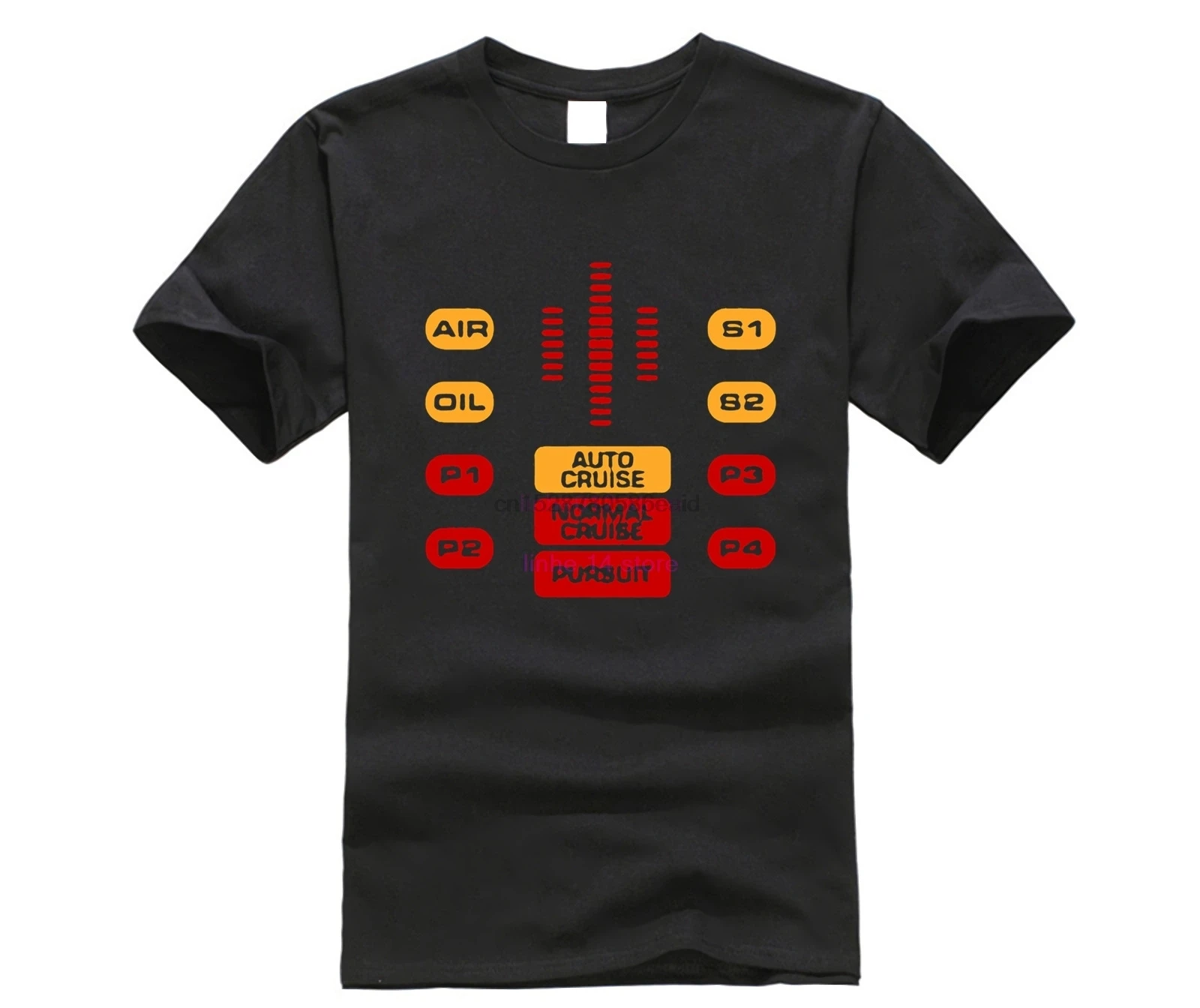 Лидер продаж Летний стиль CAMISETA EL COCHE FANTASTICO панель управления KNIGHT RIDER KITT футболка