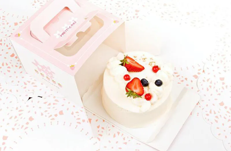 cake box with handle 5 style paper cheese cake box for birthday