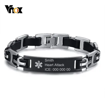 Vnox Free Engraving Men's Stainless Steel Medical Alert ID Link Wrist Bracelet for Christmas Thanksgiving New Year Gifts
Vnox Free Engraving Men's Stainless Steel Medical Alert ID Link Wrist Bracelet for Christmas Thanksgiving New Year Gifts