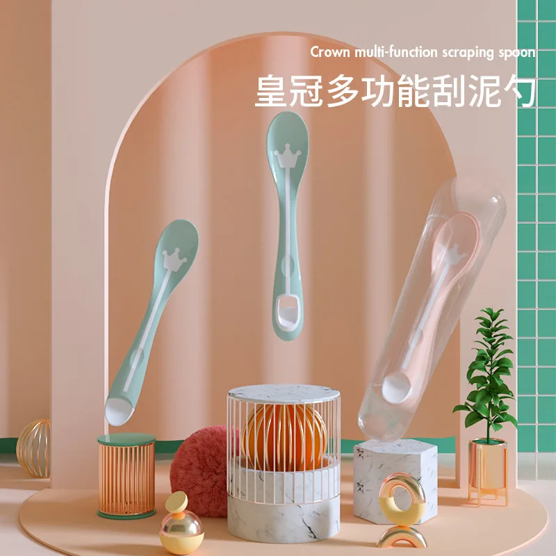 Children Spoon Sub-Baby Food Supplement Spoon Scraping Apple Puree Peel Useful Product Baby Tableware BABY'S Feeding Spoon Scrap
Children Spoon Sub-Baby Food Supplement Spoon Scraping Apple Puree Peel Useful Product Baby Tableware BABY'S Feeding Spoon Scrap