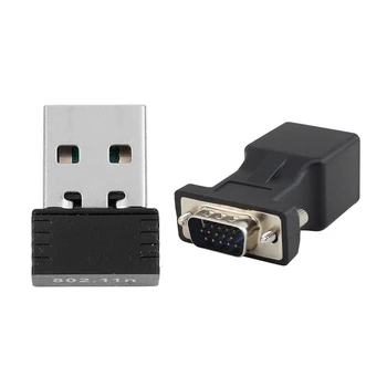 150Mbps 150M Mini USB WiFi Wireless Adapter Network with VGA Extender Male to LAN CAT5 CAT6 RJ45 Network Cable Adapter
150Mbps 150M Mini USB WiFi Wireless Adapter Network with VGA Extender Male to LAN CAT5 CAT6 RJ45 Network Cable Adapter