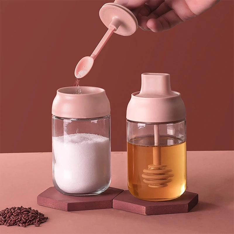250ML Transparent Seasoning Bottle with Spoon Cover Brush Cover Glass Condiment Jar Moisture-proof Pepper Sauce Spoon Container
250ML Transparent Seasoning Bottle with Spoon Cover Brush Cover Glass Condiment Jar Moisture-proof Pepper Sauce Spoon Container