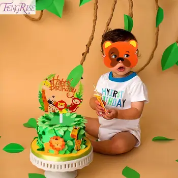 FENGRISE Jungle Party Animal Flag Cake Decorating Supplies Wildlife Animal Cake Topper safari party Paper Flag Baby Shower Decor
FENGRISE Jungle Party Animal Flag Cake Decorating Supplies Wildlife Animal Cake Topper safari party Paper Flag Baby Shower Decor