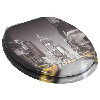 WC Toilet Seats Cover Toilet Seat with Soft Close Lid MDF U type Board Toilette Toilet Accessories Dolphin /New York design
WC Toilet Seats Cover Toilet Seat with Soft Close Lid MDF U type Board Toilette Toilet Accessories Dolphin /New York design