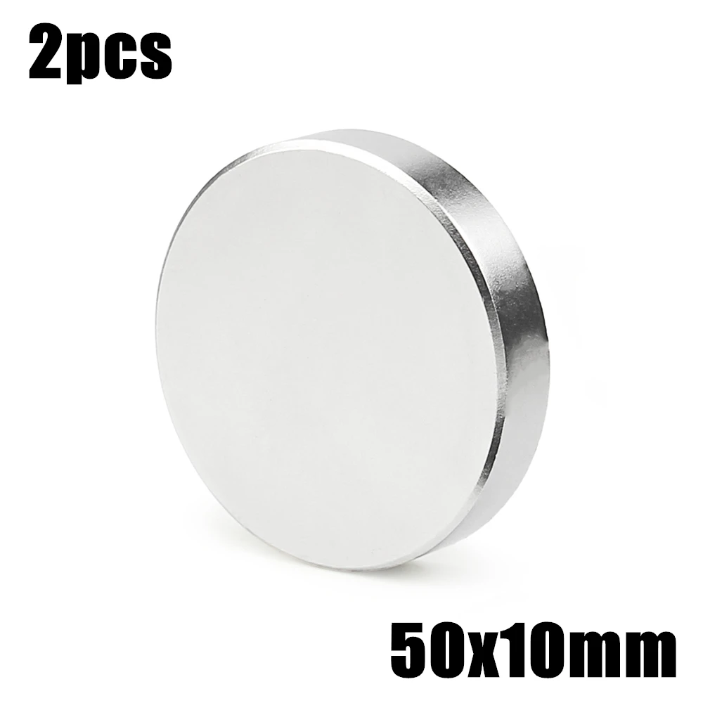 

2pcs 50x10mm Super Powerful Strong Bulk Small Round NdFeB Neodymium Disc Magnets Dia 50mm x 10mm N35 Rare Earth NdFeB Magnet