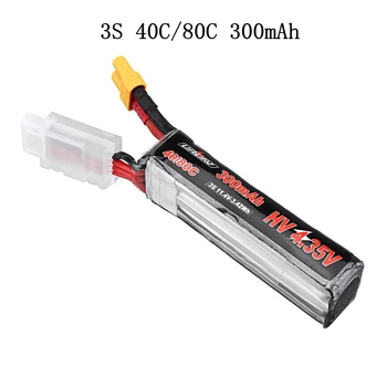 11.4V 300mAh 40C/80C 3S HV 4.35V Lipo Battery XT30 Plug for Larva X URUAV UR85/UR85HD Mobula7 HD Sailfly-X RC Drone 
11.4V 300mAh 40C/80C 3S HV 4.35V Lipo Battery XT30 Plug for Larva X URUAV UR85/UR85HD Mobula7 HD Sailfly-X RC Drone
