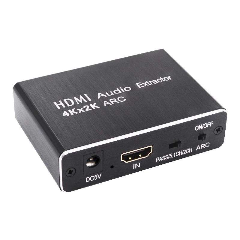 HDMI Audio Extractor 5.1 ARC HDMI to HDMI and Optical SPDIF 3.5mm Stereo Audio Extractor Splitter
HDMI Audio Extractor 5.1 ARC HDMI to HDMI and Optical SPDIF 3.5mm Stereo Audio Extractor Splitter