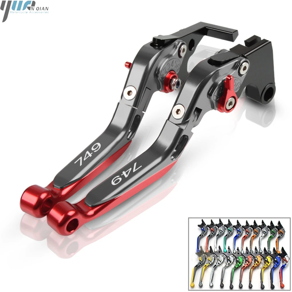 FOR DUCATI 749/S/R 2003-2006 2004 2005 CNC Aluminum Motorcycle Folding Extendable Brake Clutch Levers 749 S 749 R Accessories
FOR DUCATI 749/S/R 2003-2006 2004 2005 CNC Aluminum Motorcycle Folding Extendable Brake Clutch Levers 749 S 749 R Accessories