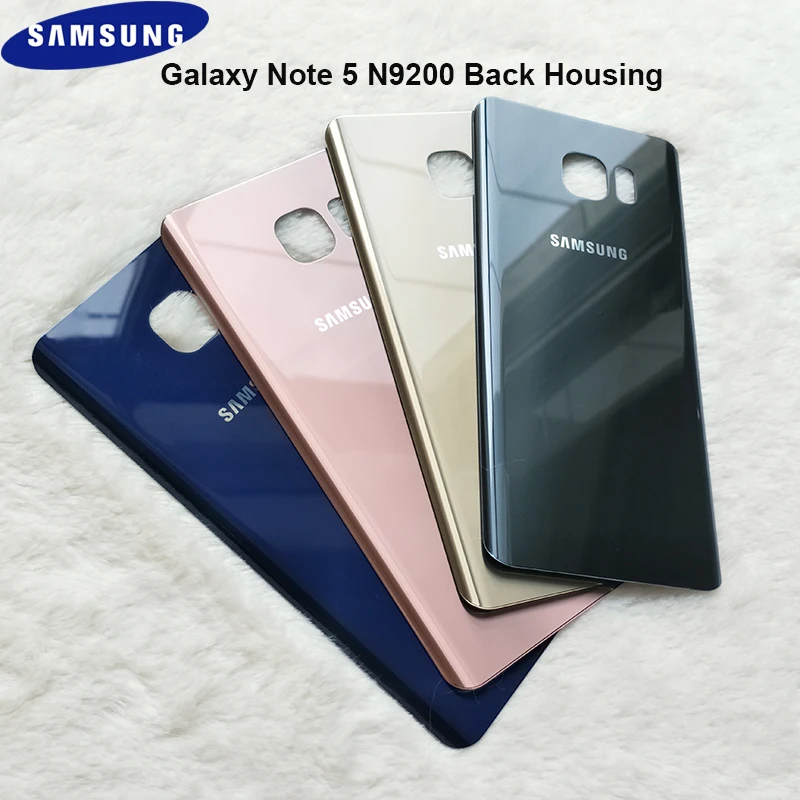 Original Samsung Note 5 Back Battery Housing Cover Rear Door Case For Galaxy SM-N9200 Replace Repair Parts With Adhesive Sticker
Original Samsung Note 5 Back Battery Housing Cover Rear Door Case For Galaxy SM-N9200 Replace Repair Parts With Adhesive Sticker