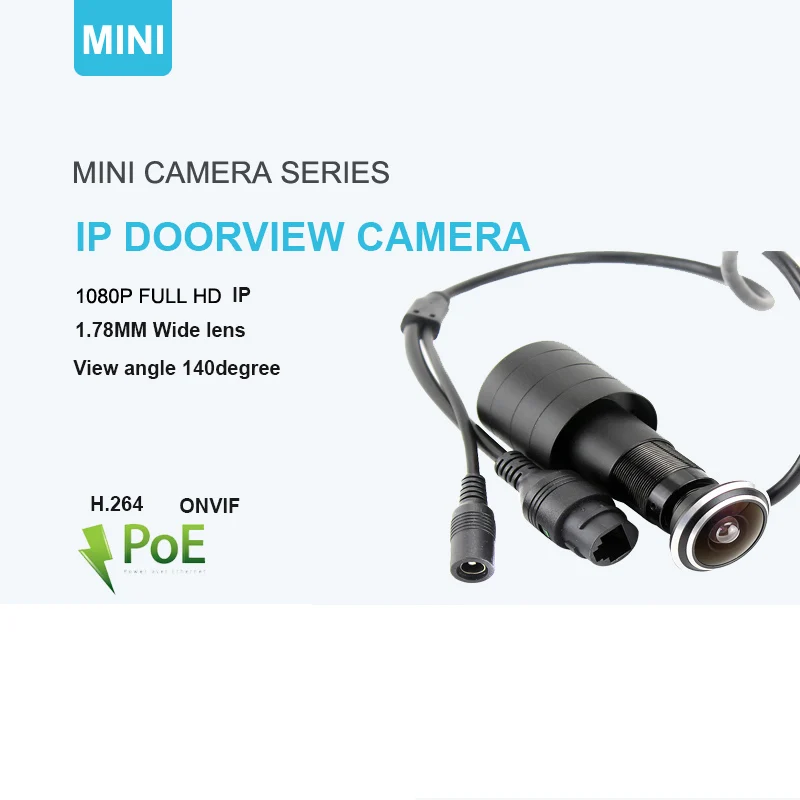 1080p P2P home security IP doorview wide angle lens 140 degrees network Mini peephole Fisheye door camera for works with NVR
1080p P2P home security IP doorview wide angle lens 140 degrees network Mini peephole Fisheye door camera for works with NVR