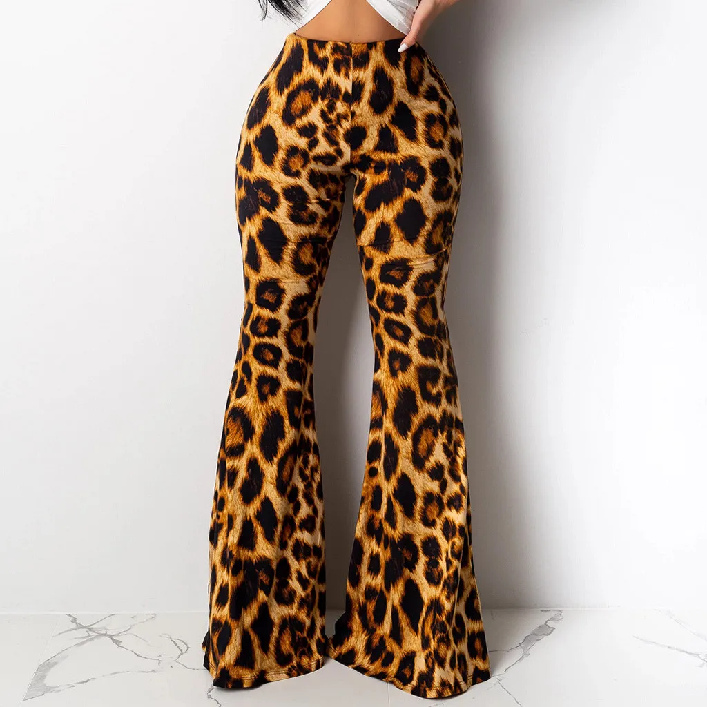2019 Boho Summer Women's Stretch Bell Bottom Trousers Ladies Slim Leopard Print Flared Pants High Waist Fashion Women Long #3
2019 Boho Summer Women's Stretch Bell Bottom Trousers Ladies Slim Leopard Print Flared Pants High Waist Fashion Women Long #3