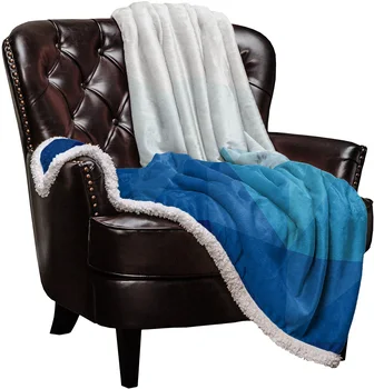 WARMTOUR Throw Blanket Triangle Color Block Blue Gradient Blankets Personalized Blankets Bedclothes
WARMTOUR Throw Blanket Triangle Color Block Blue Gradient Blankets Personalized Blankets Bedclothes