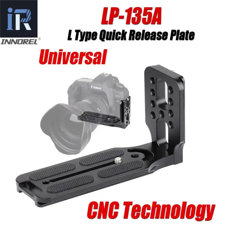 INNOREL LP-135A Professional L-Type Quick Release Plate Fast Charging Vertical Holder Handle Specially for Arca-Swiss Standard
INNOREL LP-135A Professional L-Type Quick Release Plate Fast Charging Vertical Holder Handle Specially for Arca-Swiss Standard