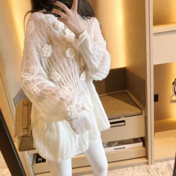 Fashion Pullovers Sweaters Women Spring New 2020 Perspective Wild Ladies Sweaters Solid Color Long Sleeve Women Clothing Tops
Fashion Pullovers Sweaters Women Spring New 2020 Perspective Wild Ladies Sweaters Solid Color Long Sleeve Women Clothing Tops