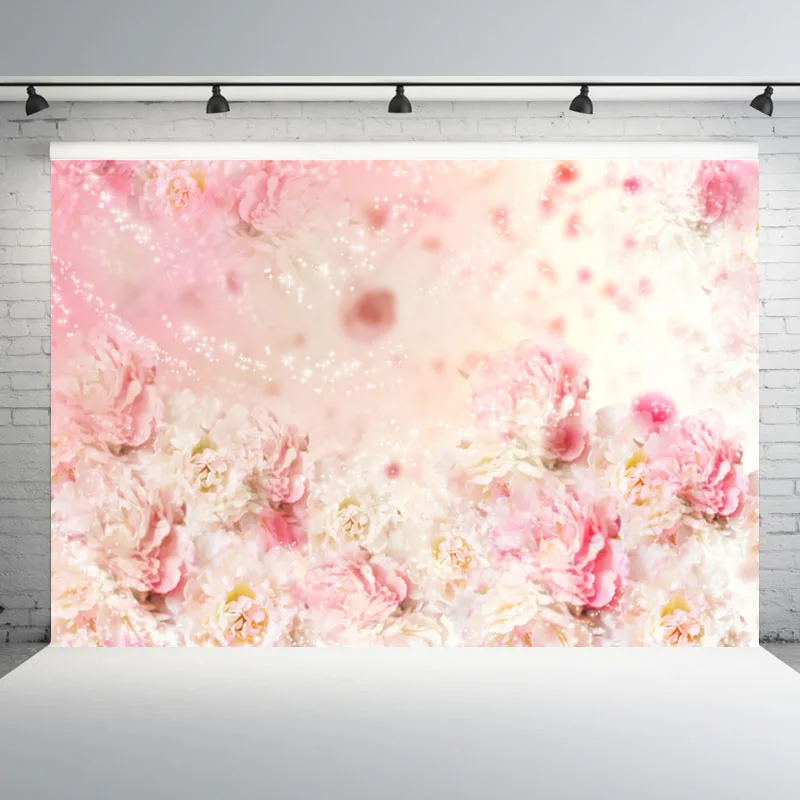 Mehofond Photography Background Newborn Pink Flower Backdrop Baby Shower Portrait Backdrops for Photo Studio | Электроника