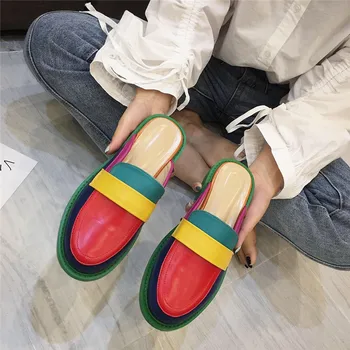 Shoes Luxury Slides Ladies' Slippers Multicolored Sandals Med Low Cover Toe Designer 2019 Basic Fashion Hoof Heels Rubber
Shoes Luxury Slides Ladies' Slippers Multicolored Sandals Med Low Cover Toe Designer 2019 Basic Fashion Hoof Heels Rubber