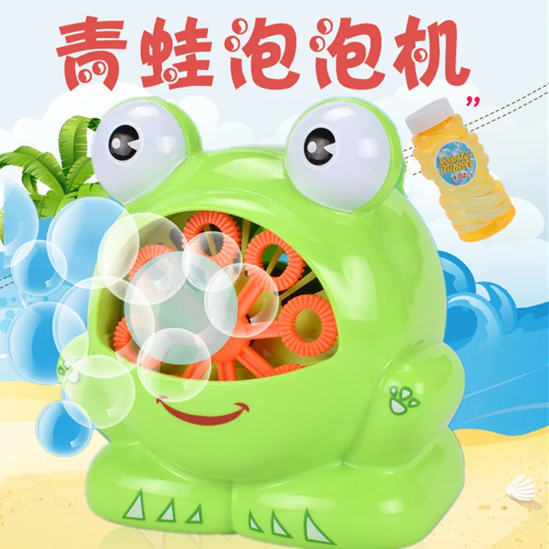 Bubble Frog Machine Electric Fun Frog Bubble Machine Bath Play with Water Fan Blowing Bubble CHILDREN'S Toy
Bubble Frog Machine Electric Fun Frog Bubble Machine Bath Play with Water Fan Blowing Bubble CHILDREN'S Toy