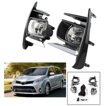 Auto Car Fog Lights Set Complete w/ Bulb Switch Wire Bezel Assembly For Toyota Sienna 2017 2018 2019 2020
Auto Car Fog Lights Set Complete w/ Bulb Switch Wire Bezel Assembly For Toyota Sienna 2017 2018 2019 2020