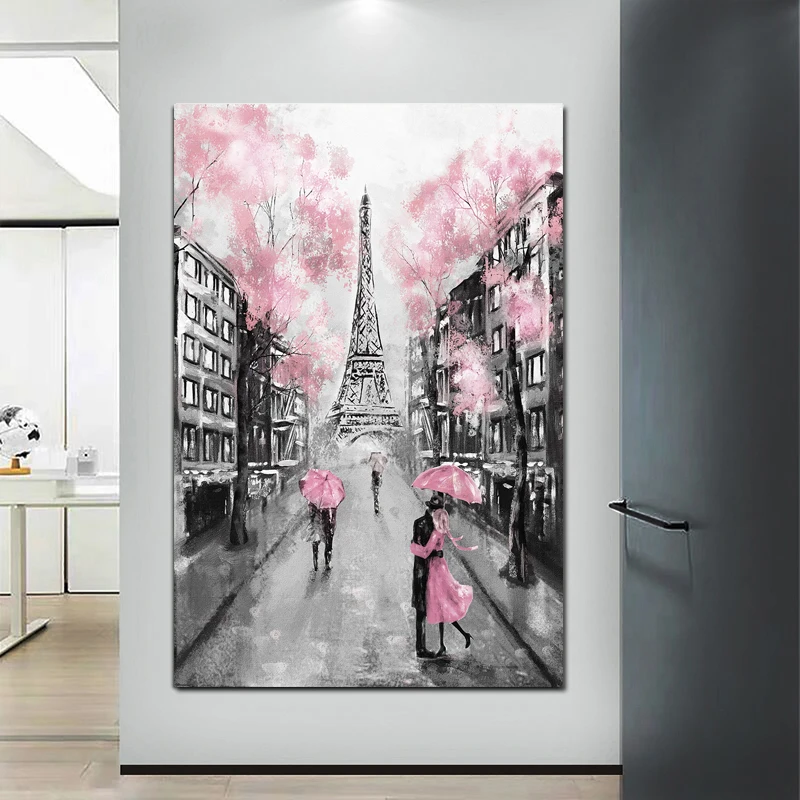 Romantic City Couple Paris Eiffel Tower Oil Painting on Canvas Art Cuadro Posters and Prints Nordic Wall Picture for Living Room
Romantic City Couple Paris Eiffel Tower Oil Painting on Canvas Art Cuadro Posters and Prints Nordic Wall Picture for Living Room